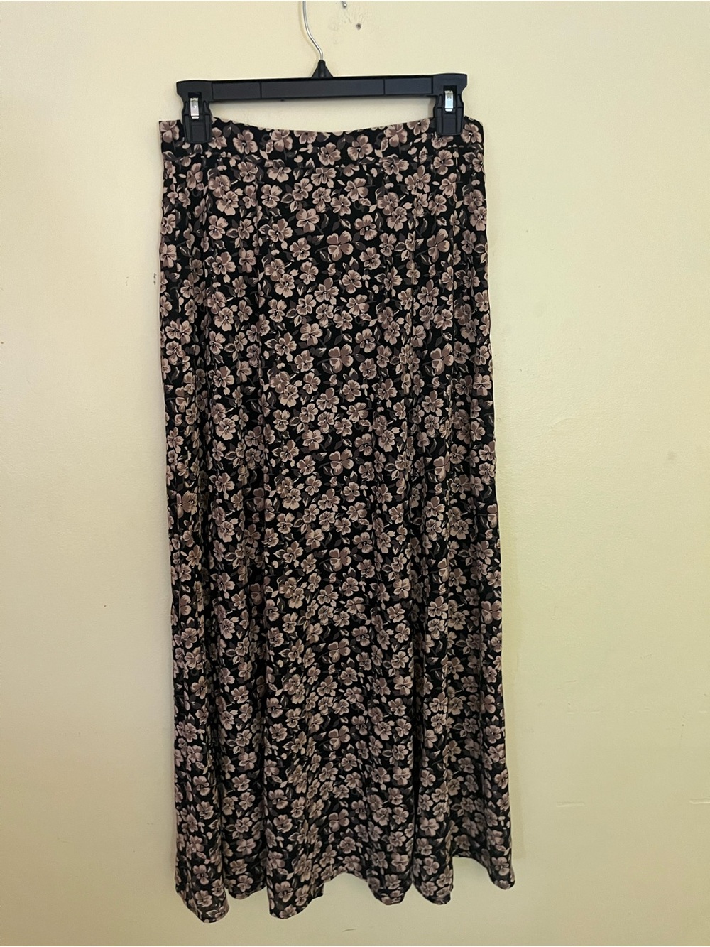 Kenar Studio Woman’s Brown Black Floral Womens Button Front Maxi Skirt Size 10 - Picture 7 of 8